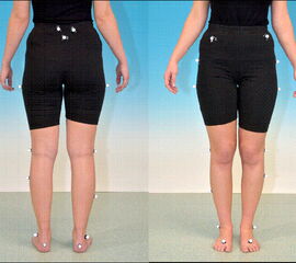 Die Anordnung der Marker zur Erstellung von Video 1