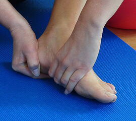 Fuß-Schraube Endposition